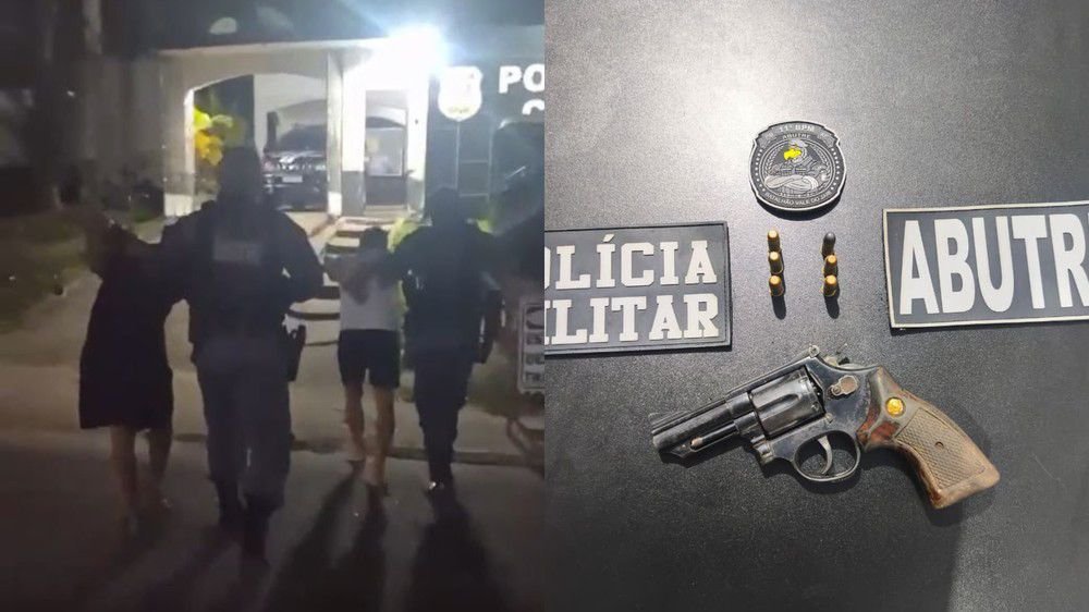 Dupla armada é presa em flagrante durante tentativa de assalto a farmácia em Laranjal do Jari
